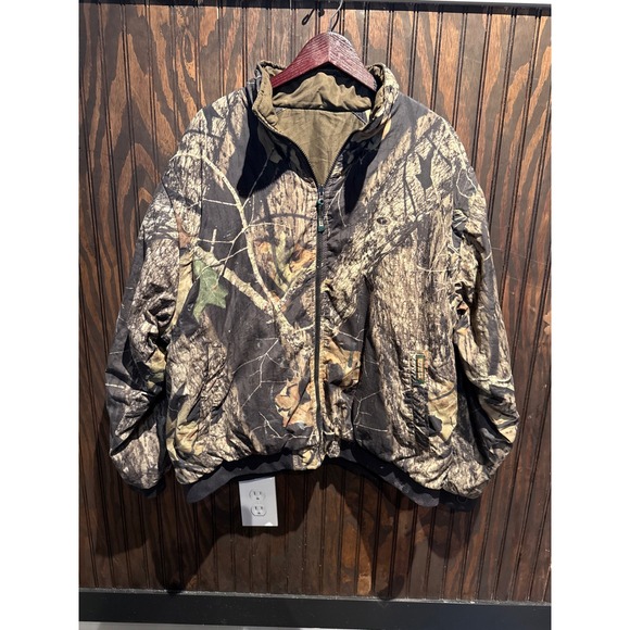 Walls Other - Vintage Walls Reversible Camo Bomber Jacket Realtree Olive Drab Mens XL 27x27